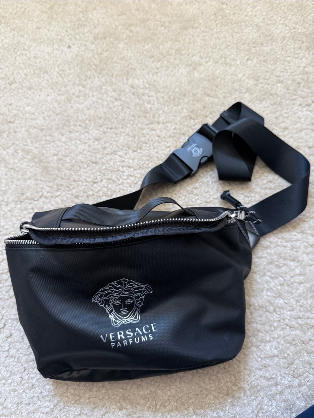 Black Men's Crossbody Belt Bag